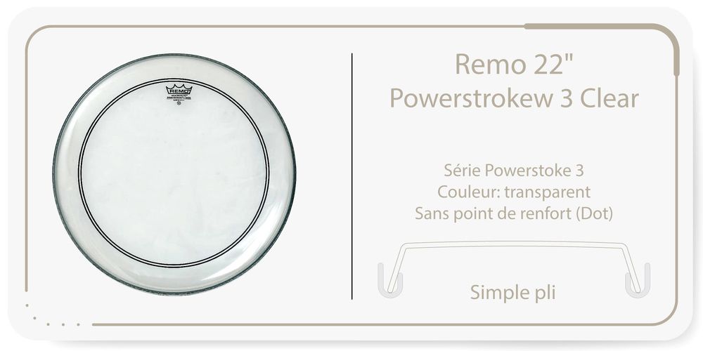 Remo Powerstroke 3 Clear