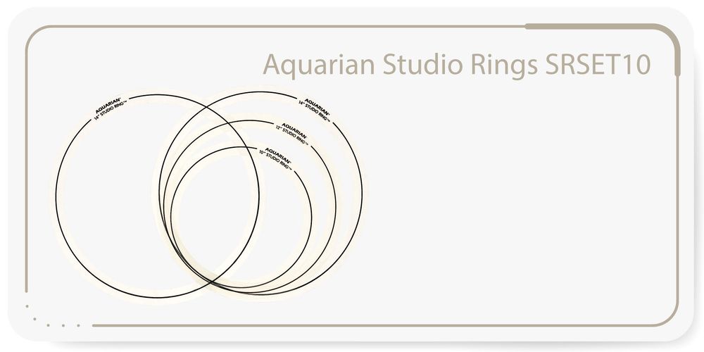 Aquarian Studio Rings SRSET10