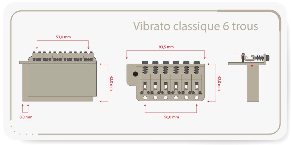 Vibrato classique 6 trous