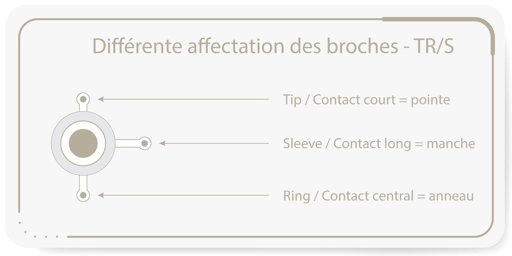 Différente affectation des broches – TR/S