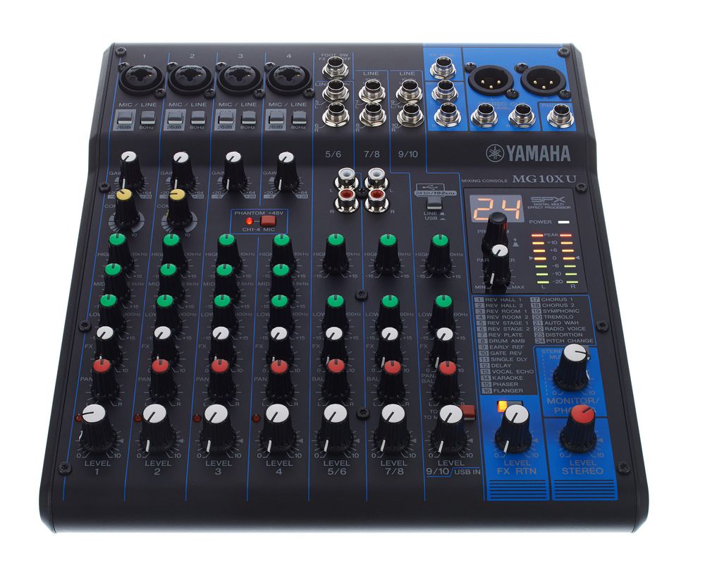 Kompakter 10 Kanal Mixer mit integrierten Effekten