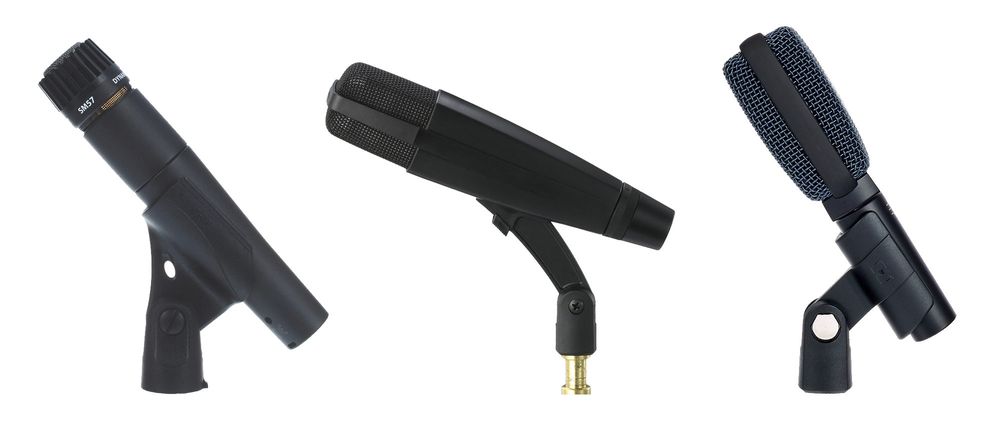 Art.-Nr. 105768 - Shure SM57 LC, Art.-Nr. 128331 - Sennheiser MD421-II, Art.-Nr. 178288 - Sennheiser E 906