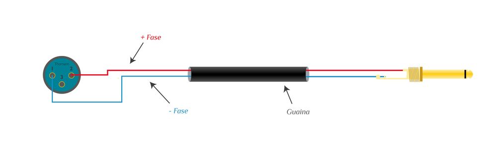 Cavo per diffusori XLR - jack