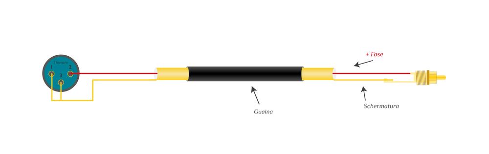 Cavo audio XLR - RCA