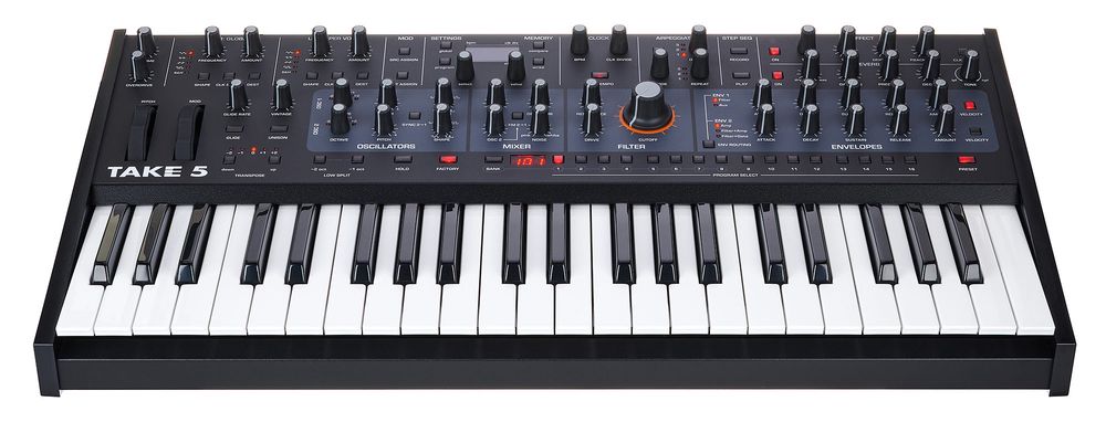 Viele Synthesizer wie dieser von Sequential können dank MIDI-Anschlüssen als Masterkeyboards verwendet werden.