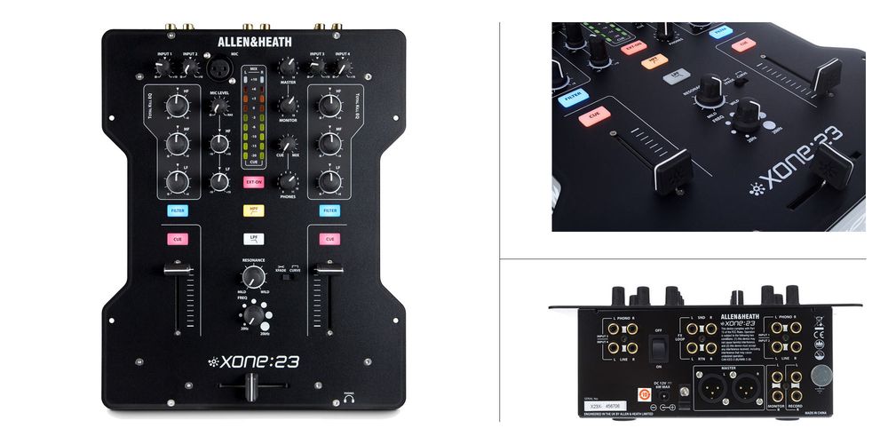 Klassischer Zweikanal DJ Mixer