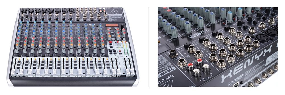 Ein gängiger Analogmixer mit 2x2 Kanal USB Interface
