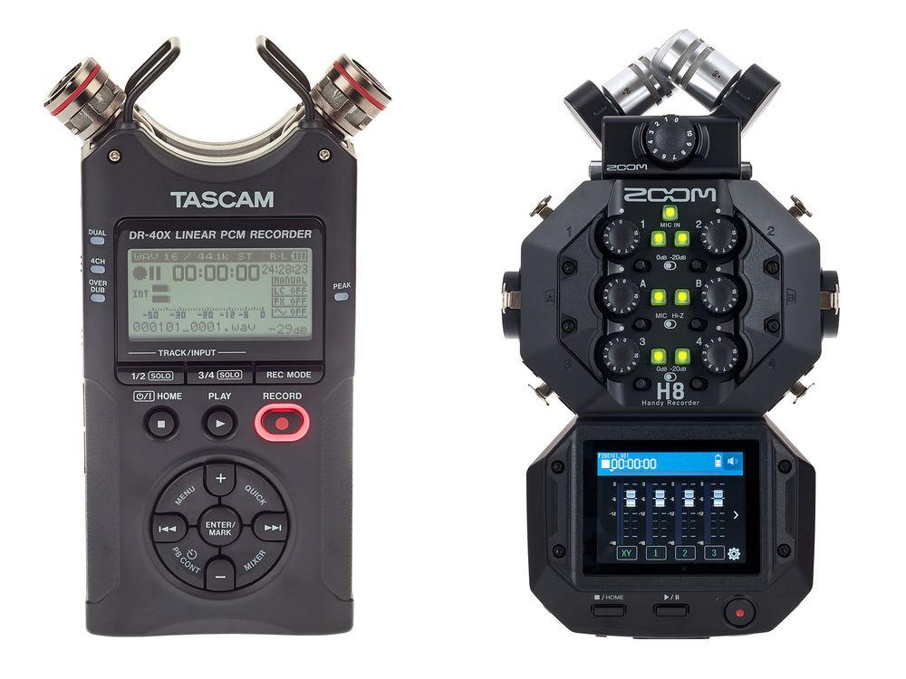 Art.-Nr. 458061 - Tascam DR-05X und / Art.-Nr. - 497555 Zoom H8