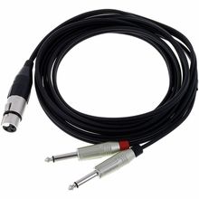 pro snake Y-Cable XLRF / 2x Jack