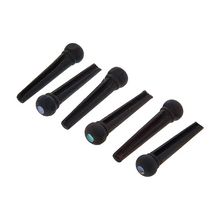 Harley Benton Bridge Pin Set Ebony Dot