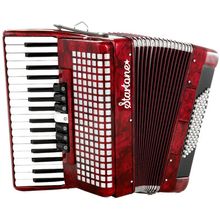 Startone Piano Accordion 72 Red
