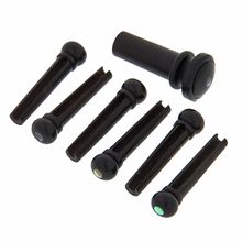 Harley Benton Parts Bridgepin Set Ebony A E