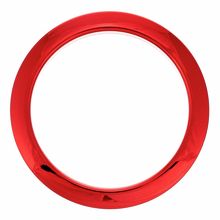 Bass Drum O's 4" Red Chrome round HCR4