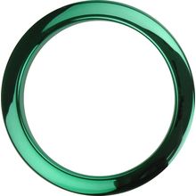 Bass Drum O's 4" Green Chrome round HCG4