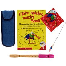 Streetlife Music Soprano Recorder Set Purple