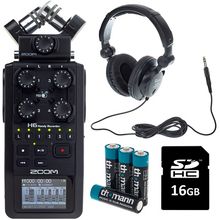 Zoom H6 Card & Headphone Bundle