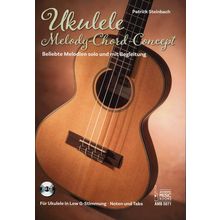 Acoustic Music Books Ukulele-Melody-Chord-Concept