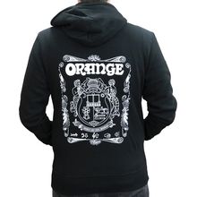 Orange Hoody Logo Black XL