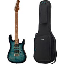 Harley Benton Fusion-II HSH Roasted FBLB Set