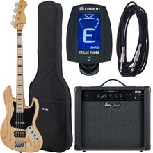Harley Benton Enhanced MJ-4MN Natural Bundle