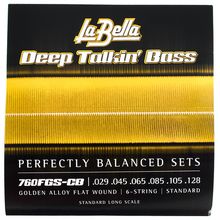 La Bella 760FGS-CB DT Bass Gold Flats