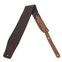 Levys Padded Leather Strap 3" DBR