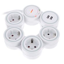 REV Ritter Power Strip Supraflex USB grey
