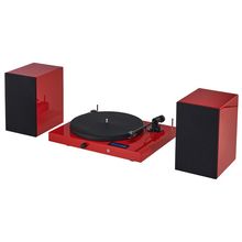 Pro-Ject Juke Box E HiFi Set red