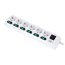 Brennenstuhl 6-Way Socket Device Switchs WH