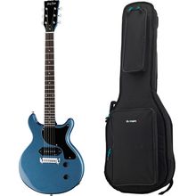 Harley Benton DC-Junior Pelham Blue Bundle
