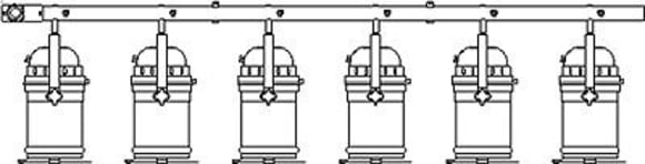 6-lamp bar
