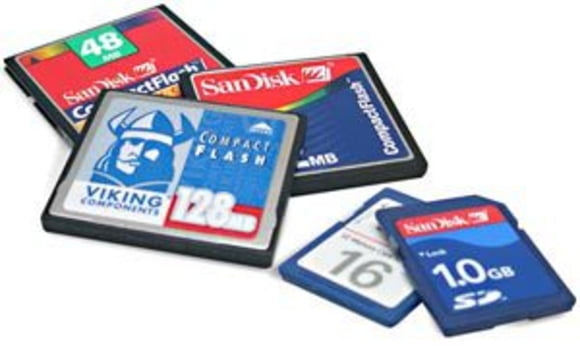 Compact Flash and SD cards