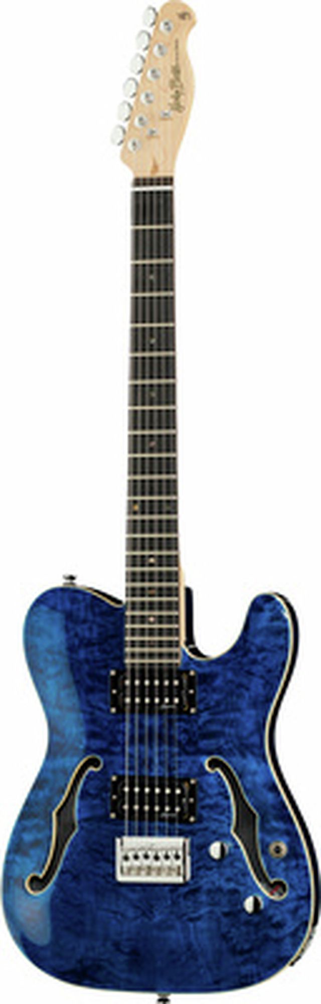 Harley Benton TE-90QM HH Trans Blue