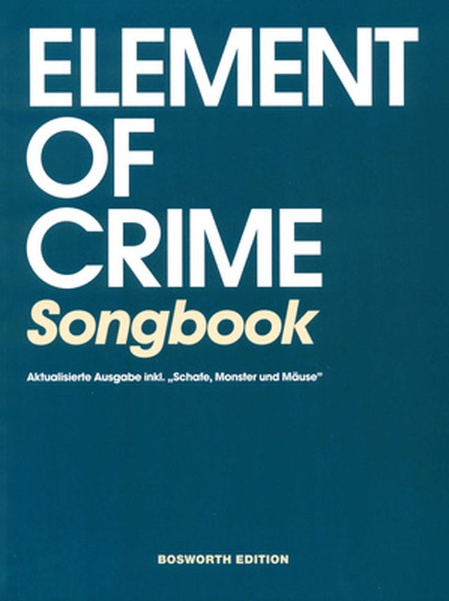 Bosworth Element Of Crime Songbook Guit