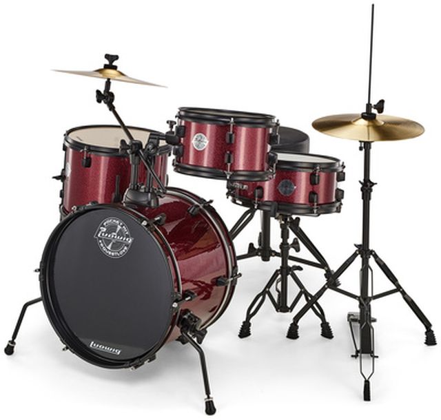 Ludwig Pocket Kit - Red Sparkle