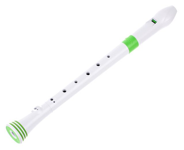 Nuvo Soprano Recorder white-green