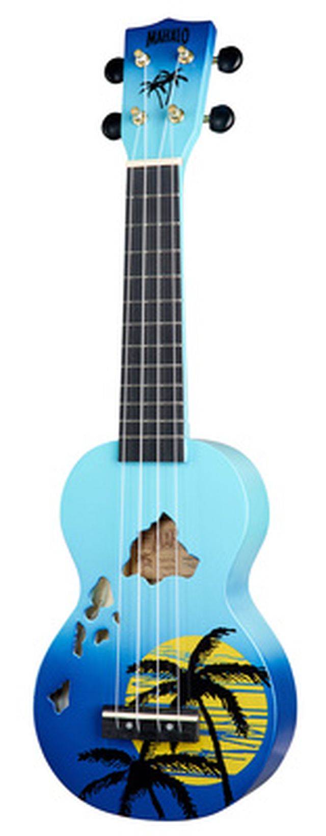 Mahalo Hawaii Blue Ukulele