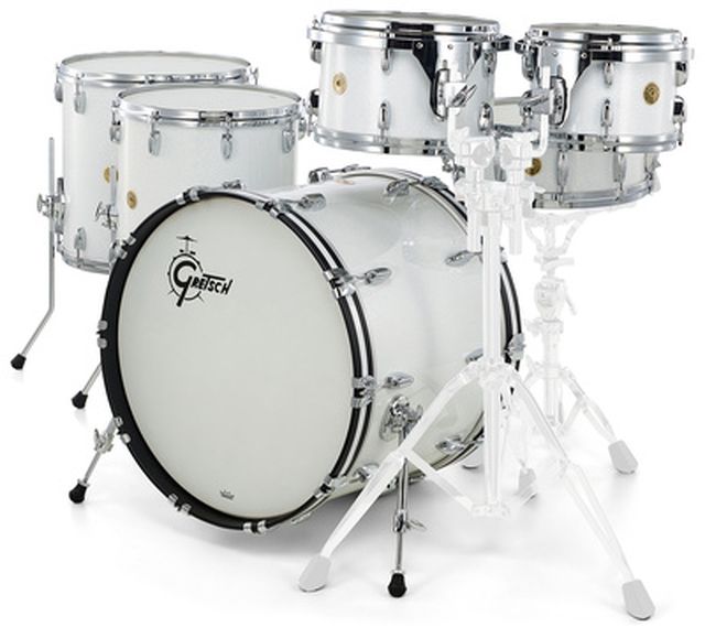 Gretsch Drums US Custom Rock Set White Glass