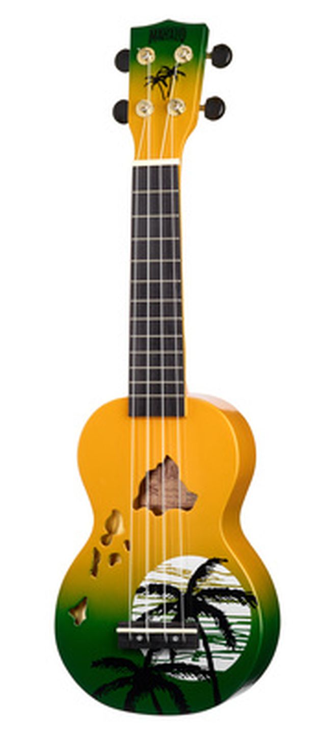 Mahalo Hawaii Green Ukulele