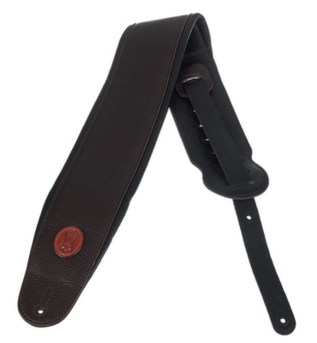 Levys Leather Bass Strap 4,5" DBR