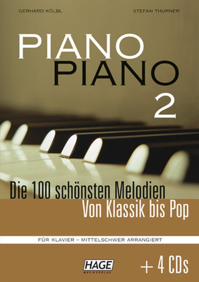 Hage Musikverlag Piano Piano 2 Intermediate +CD