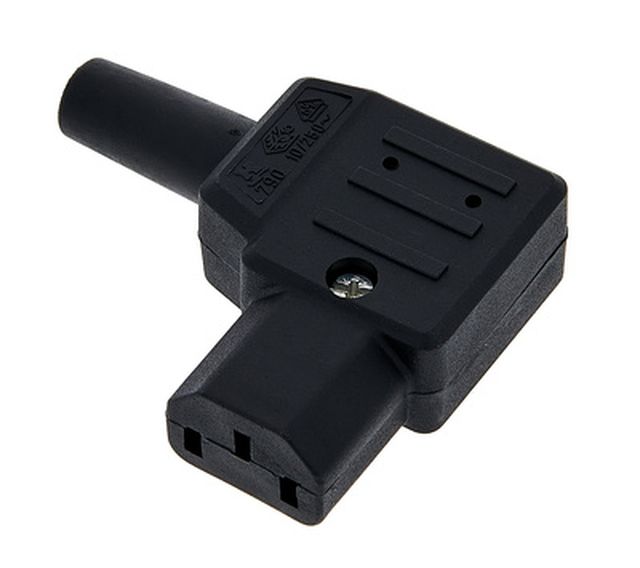 Stairville IEC connector fmale angled C13