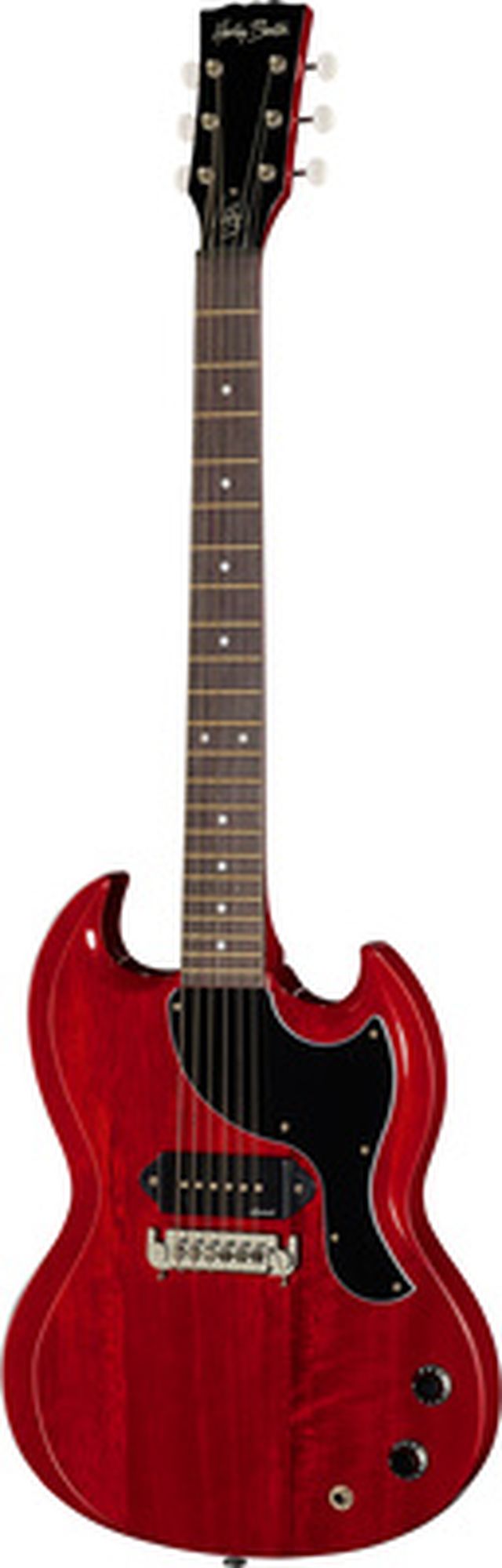 Harley Benton DC-60 Junior Faded Cherry