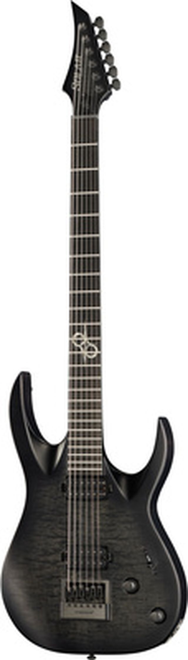 Solar Guitars A1.6FBB Flame Black Baritone