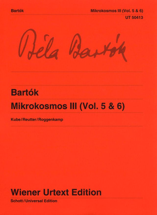 Wiener Urtext Edition Bartok Mikrokosmos 3