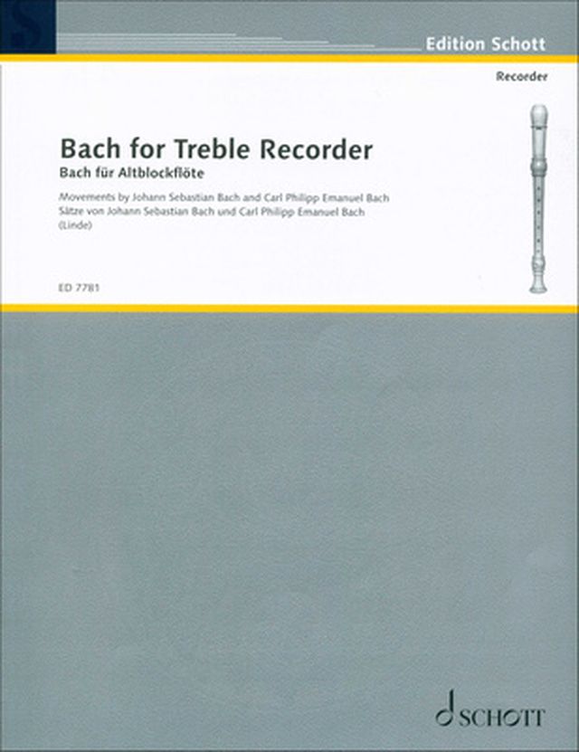 Schott Bach für Alt-Blockflöte