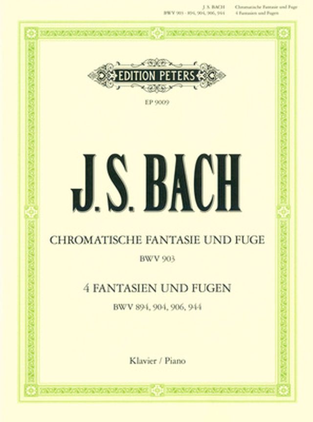 Edition Peters Bach Chromatische Fantasie