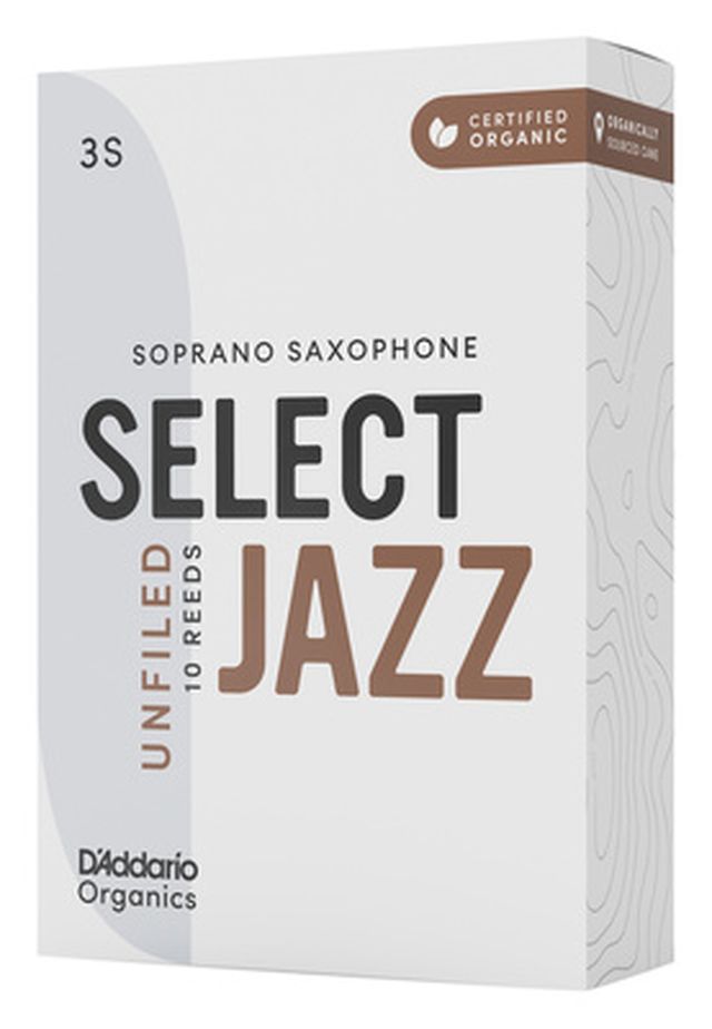 DAddario Woodwinds Organic Sel. Jazz Unf. SOP 3S