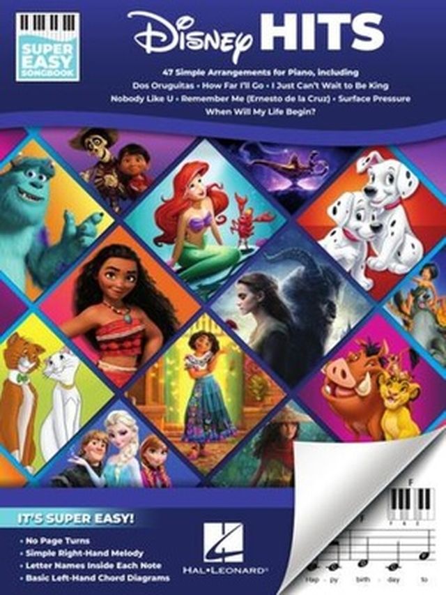 Hal Leonard Disney Hits Super Easy