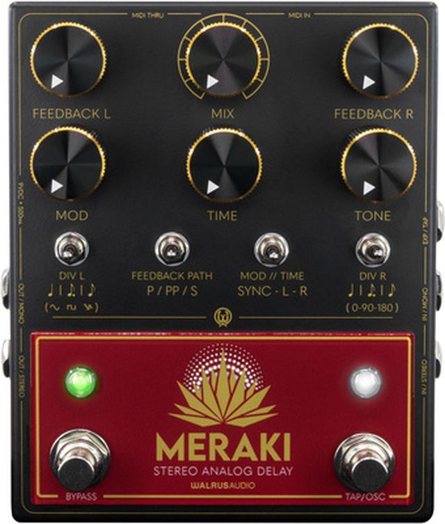 Walrus Audio Meraki Red Stereo Delay